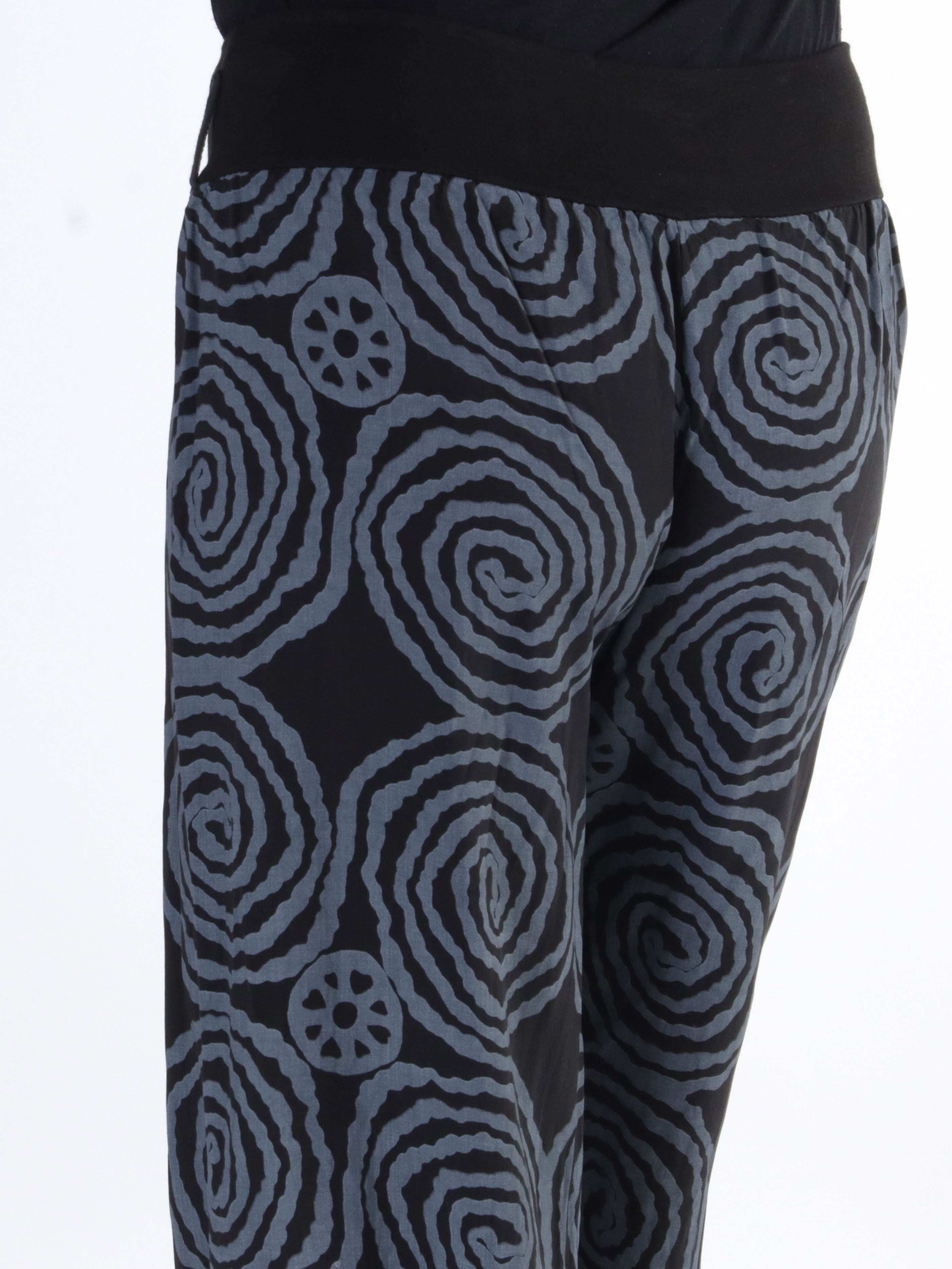 Ninell - Mönstrade haremsbyxor i viskos